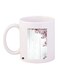 Fence With Flowers Printed Coffee Mug White/Pink/Black 11ounce