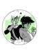 Danny Phantom Printed Fridge Magnet Round Multicolour