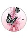 Butterflies Printed Fridge Magnet Round Multicolour