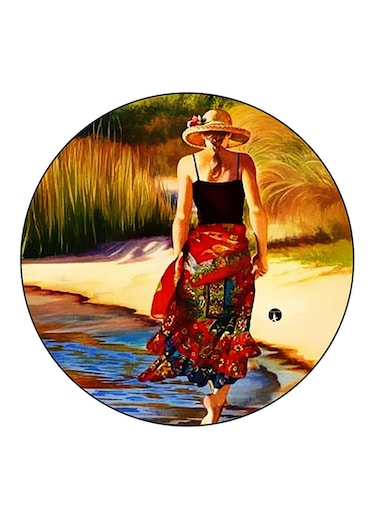 A Woman Printed Fridge Magnet Multicolour