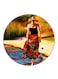 A Woman Printed Fridge Magnet Multicolour