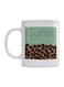 Coffee Lovers Ceramic Mug White/Green/brown
