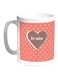 Be Mine Printed Coffee Mug White/Pink/Brown