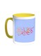 Happy New Year Printed Coffee Mug Yellow/White 11ounce