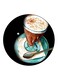Coffee Printed Fridge Magnet Multicolour