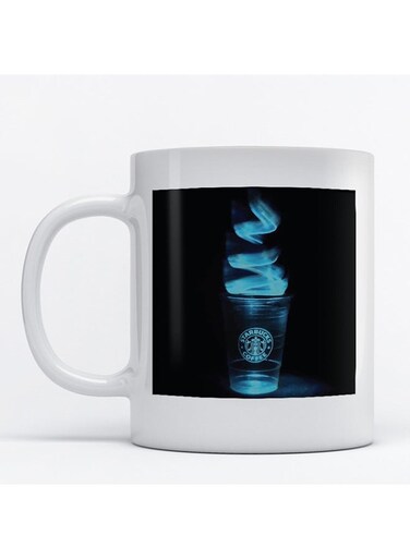 Starbucks Lovers Printed Mug White/Black/Blue