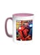 Iron Man Printed Coffee Mug Pink/White 11ounce