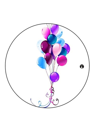 Balloons Printed Fridge Magnet Multicolour
