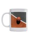 Basketball Printed Mug White/Grey/Brown 350ml