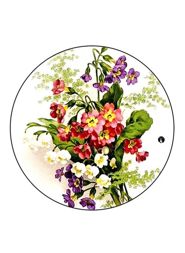 Flowers Printed Fridge Magnet Multicolour