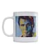 Arab Artist Abdel Halim Hafez Printed Ceramic Mug White/Blue/Yellow 350ml