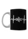 Coffee Pulse Printed Mug Black/White