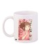 Anime Printed Coffee Mug White/Pink/Green 11ounce