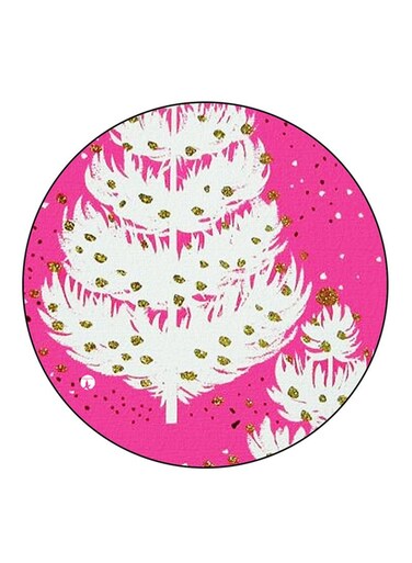 Christmas Printed Fridge Magnet Round Multicolour