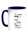 English Quote Printed Coffee Mug White/Blue 11ounce