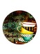 Cup Printed Fridge Magnet Multicolour 5.5 x 5.5cm