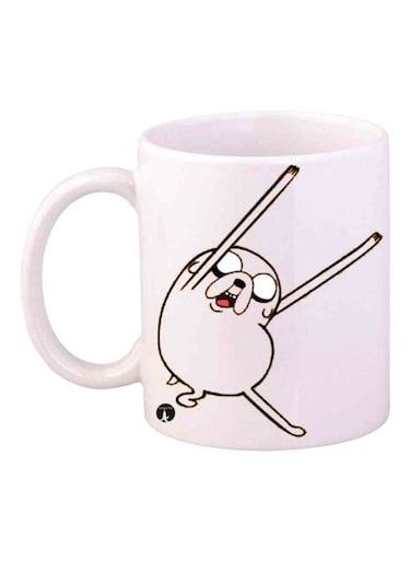 Adventure Time Printed Mug White/Black Standard Size