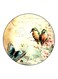Nature Printed Fridge Magnet Beige/Blue/Green 5.5cm
