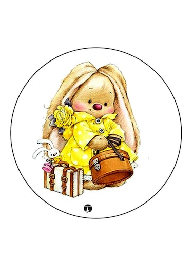 Rabbit Printed Fridge Magnet Multicolour