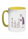Plant The Seeds Of Love In Children Printed Coffee Mug Yellow/White/Purple 325ml
