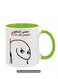 Coffee Mug Arabic "Turn Off Your Phone This Is Better for Your Friend" Gift, Funny Gift in Green