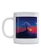 Sunset Printed Ceramic Mug White/Blue/Red