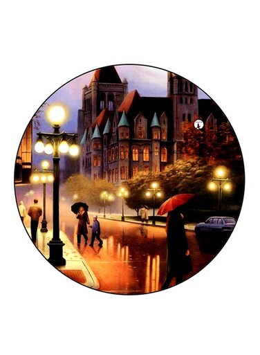 A City Printed Fridge Magnet Multicolour