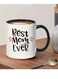 Best Mom Ever Novelty Gifts for Mom - Cute Coffee Mug - double-sided cup - Novelty Birthday Present Idea for Parents - Great Job Mom I Turned Out Awesome - Gifts for Mom from Son, Daughter - 11 oz BL