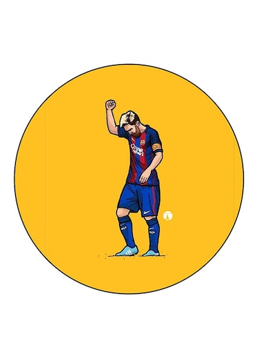 Lionel Messi Printed Fridge Magnet Multicolour