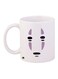 Printed Ceramic Coffee Mug White/Black/Purple 11ounce