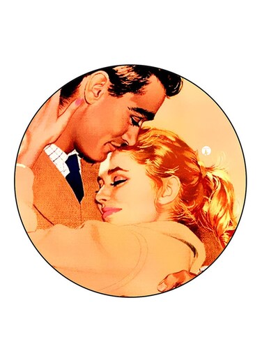 Vintage Art Printed Fridge Magnet Round Multicolour