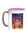Enjoy The Summer Time Printed Coffee Mug Pink/White/Blue 11ounce