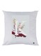 K Letter Printed Cushion polyester White/Red/Yellow 30x30cm