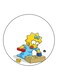 Simpsons Printed Fridge Magnet Multicolour