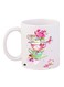 Tea Time Printed Coffee Mug White/Pink/Green