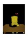 Sad Simpson Printed Metallic Plate Black/Yellow/Brown 20x15cm