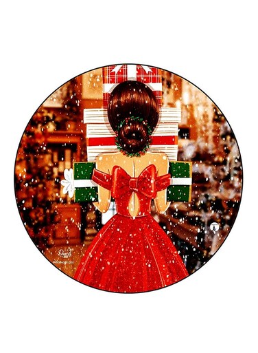 Woman Printed Fridge Magnet Multicolour