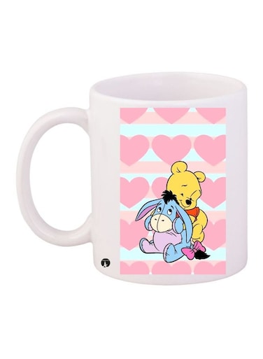 Winnie-The-Pooh Printed Coffee Mug White/Blue/Pink