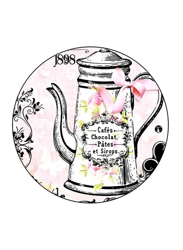 Dinning Jug Printed Fridge Magnet Multicolour 5.5 x 5.5cm