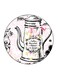 Dinning Jug Printed Fridge Magnet Multicolour 5.5 x 5.5cm