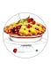 Pie Printed Fridge Magnet Multicolour