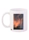 Nature Printed Coffee Mug White/Blue/Beige 11ounce