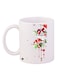 Birds Printed Coffee Mug White/Red/Green 11ounce