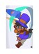 Printed Fridge Magnet Multicolour 8.5x0.4x5.5cm