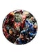 Avengers Printed Fridge Magnet Round Multicolour