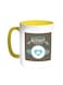 Happy Mother's Day Printed Coffee Mug Yellow White 11 ounce