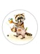 Raccoon Printed Fridge Magnet Multicolour