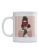 Woman Printed Coffee And Tea Mug White/Pink/Green