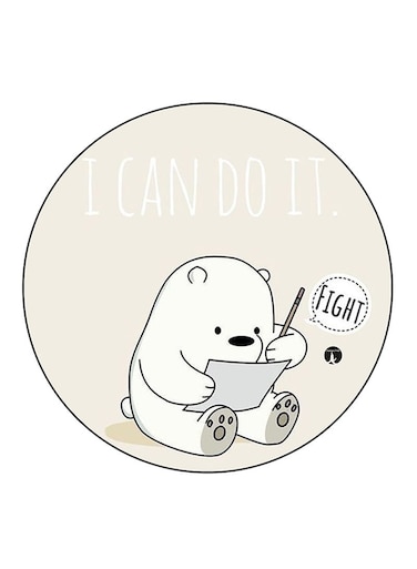 We Bare Bears Printed Fridge Magnet Multicolour
