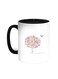 Birds On A Tree Printed Coffee Mug Black/White 11ounce
